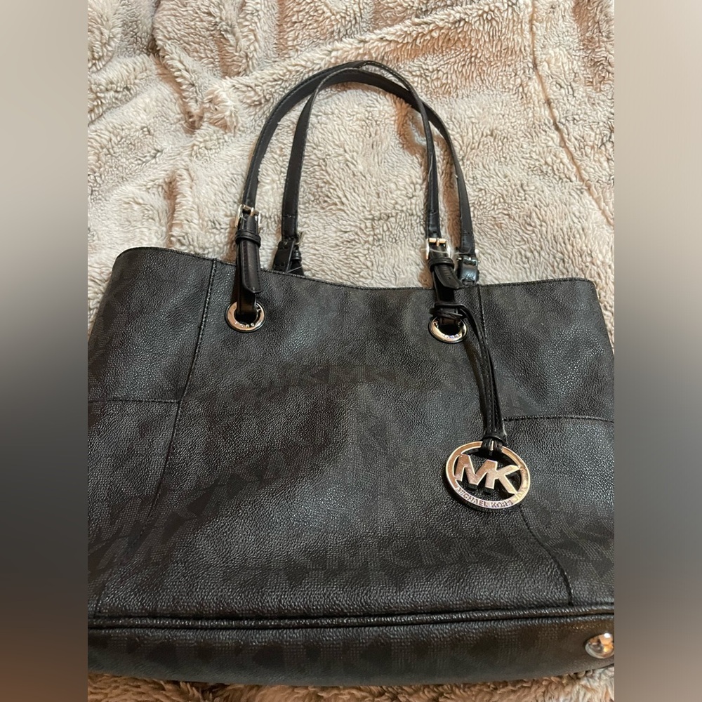 Authentic Michael Kors black tote bag